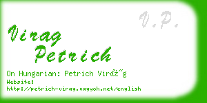 virag petrich business card